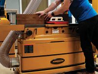 Flattening board edges for mid-century modern dresser