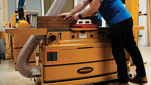 Flattening board edges for mid-century modern dresser