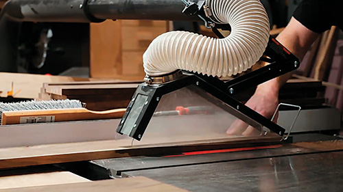 Ripping Mid-century Modern Dresser board to length.