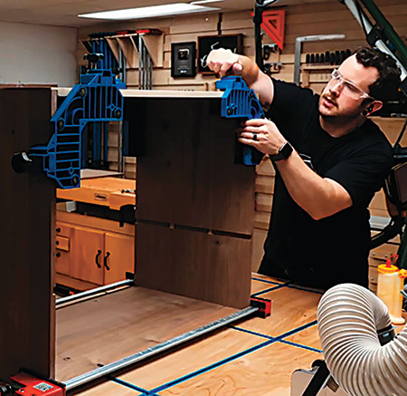 Carcass assembly for Mid-Century Modern Dresser