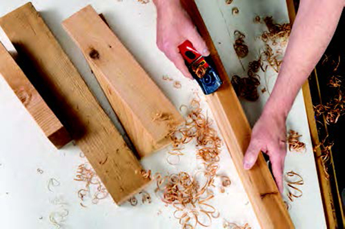 Smoothing picnic table corners