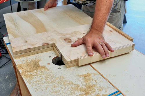 Cut the notches in all the upright parts.