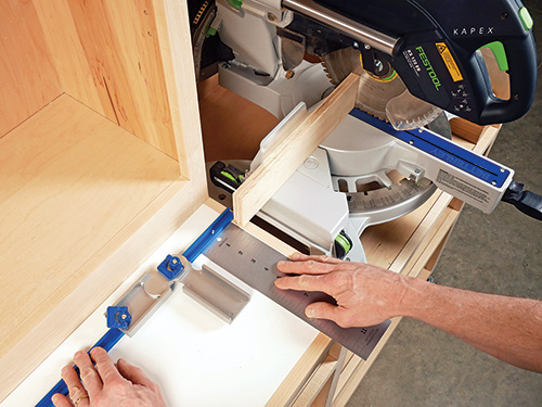 Measuring T-track installation location