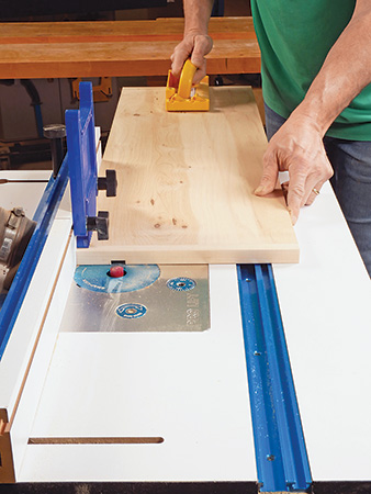 Routing groove for installing t-track