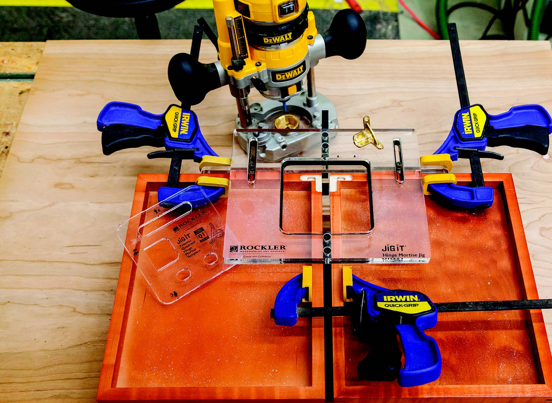 Clamping set-up for jewelry box glue-up