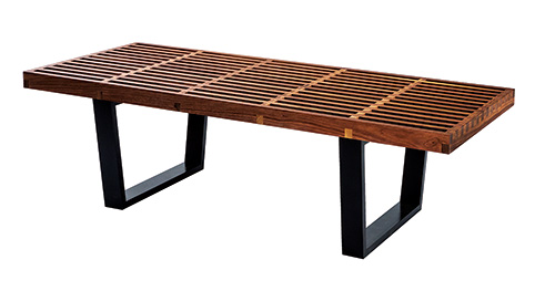 Completed modern coffee table project