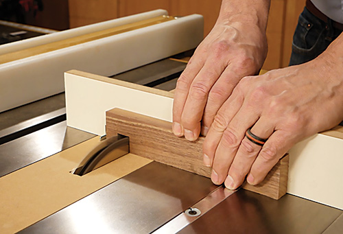 Cutting notches in modern coffee table cross lap