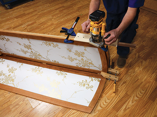 Cutting space for installing divider hinge