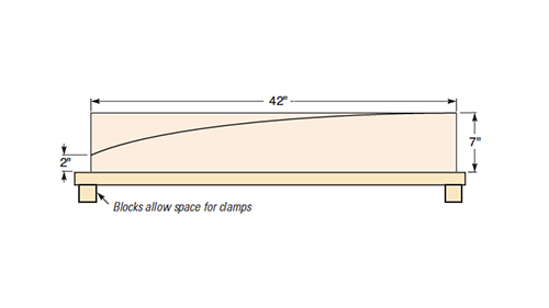 Drawing of a steam bending box