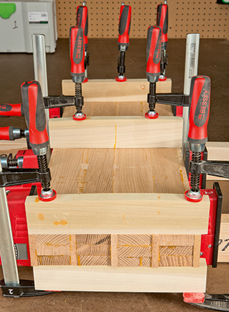 Gluing up blanks for Morris chair legs