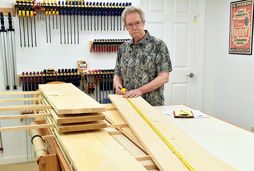 Measuring boards for creating plant stand