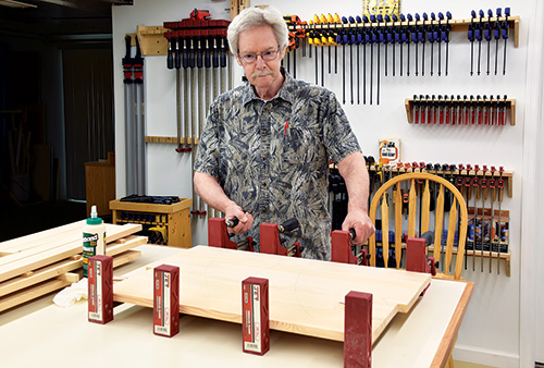 Gluing panel up with waterproof Titebond glue