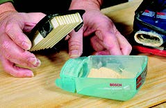 Dust collection is an important feature for any sander — even these smaller machines.