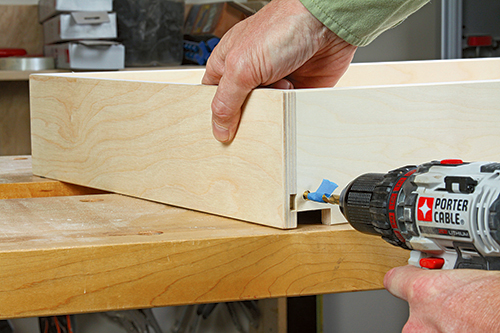 Assembling storage chest drawer