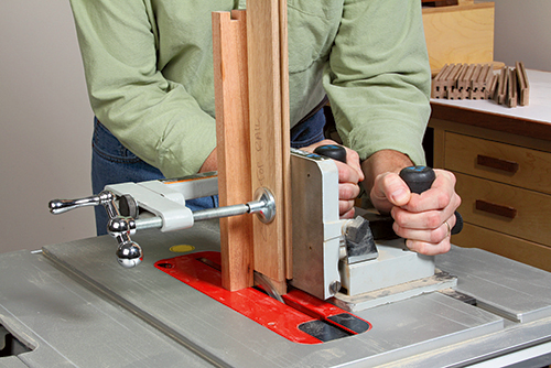 Adding tenon onto storage chest rail