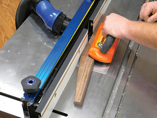 Finishing router cuts along edges of plant stand legs