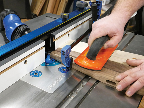 Rounding off plant stand leg ends with router