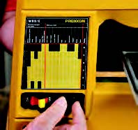 With accessory blades, the variable speed saw can cut a wide range of materials.