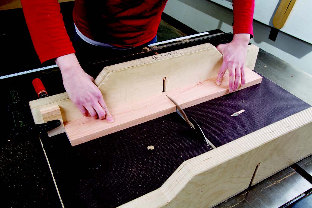 Cutting lumber to use as apron for table project