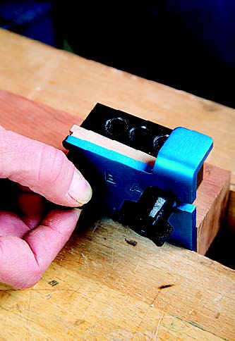 Setting up beadlock to cut holes for mortise and tenon joint