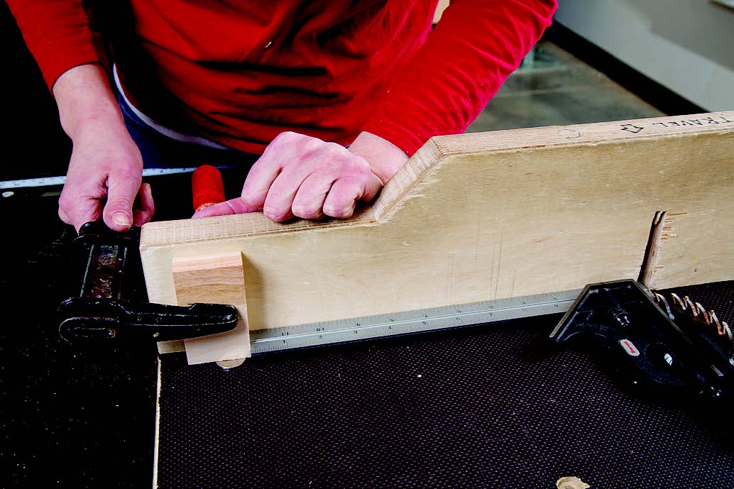 Making adjustments to a table saw crosscut sled
