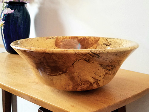Large, deep bowl turning
