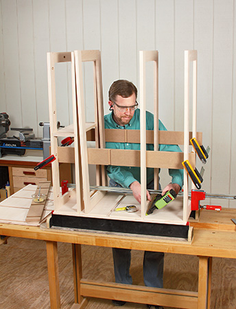 Assembling Shaker dresser carcass