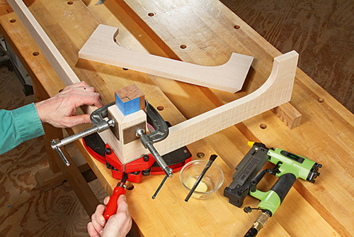 Miter clamping jig with C-clamps