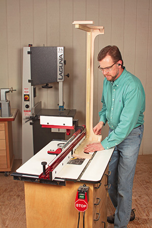 Cutting cove profiles at a router table.