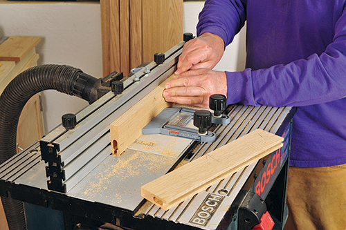 Cutting grooves for bench panel installation