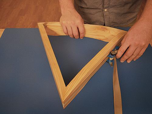 Matching up apron parts for outdoor patio table