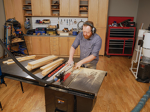 Cutting parts for table build