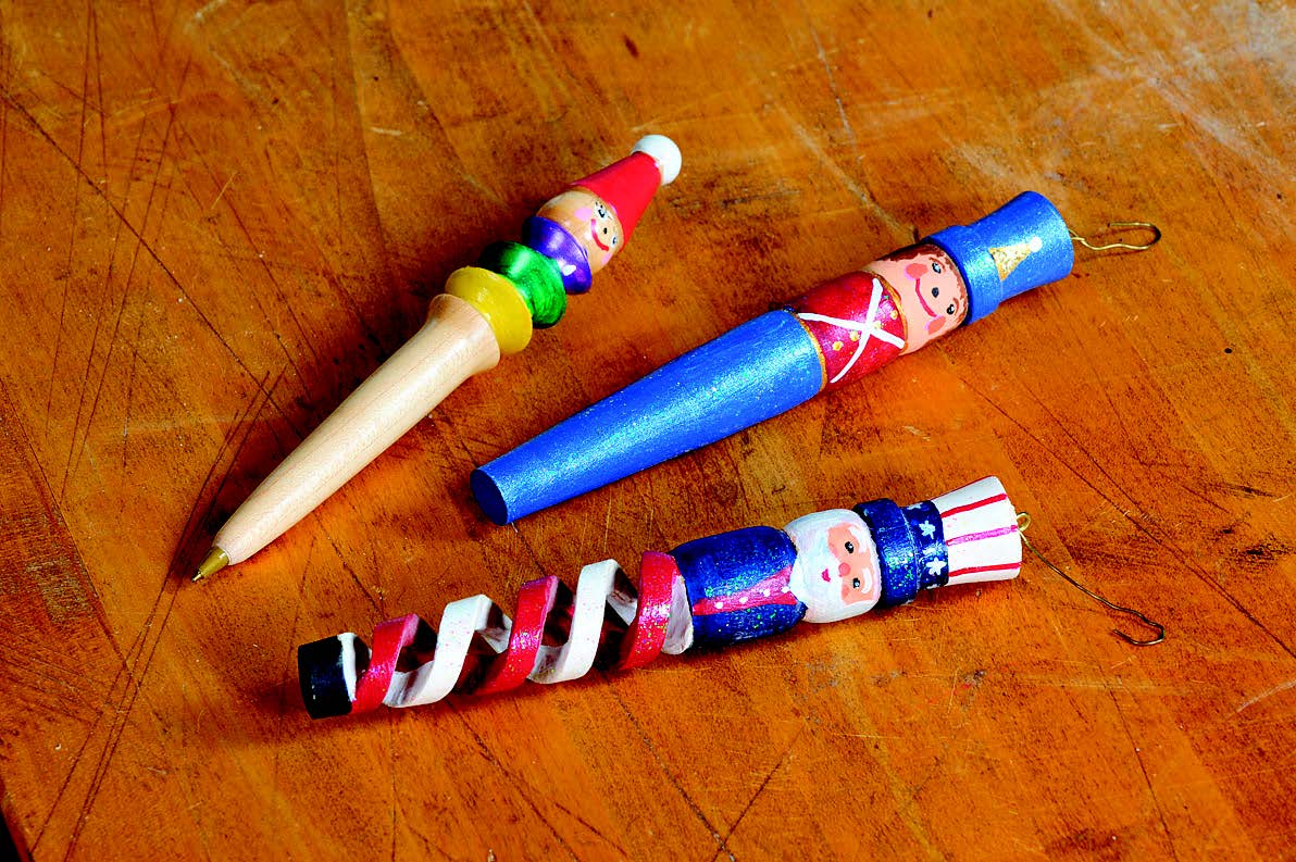 You can use pearlescent and metallic paints, and even glitter, to add pizzazz.