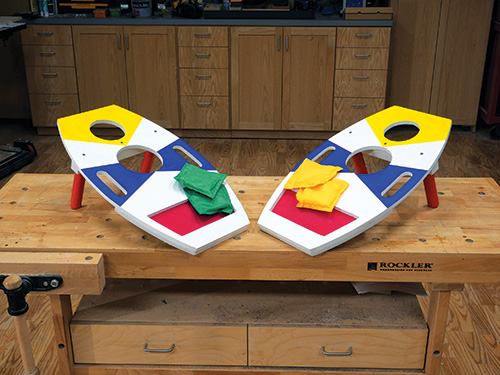 Finished and colored game boards