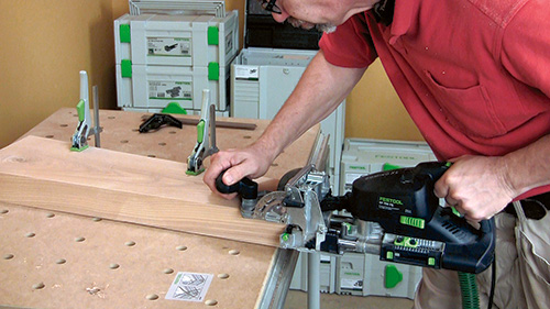 Using Festool Domino to join table legs