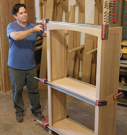 Fully assembled spade bookcase carcass