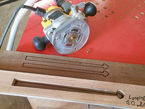 Tracing inlay cutting templates