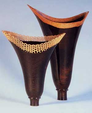 TWAfricanBlackwoodVases