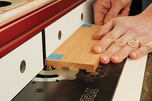 Routing side panel installation grooves for tabletop fire pit