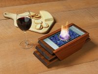 Small mahogany fire pit