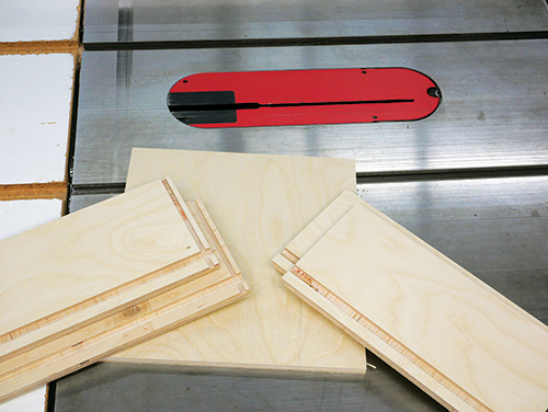 Parts for wall cabinet drawer construction