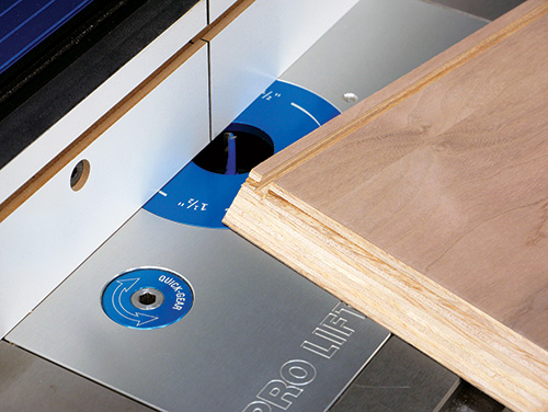 Close up on panel installation grooves