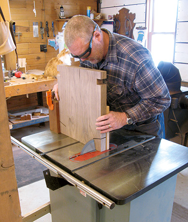 Cutting squared up leg mortises