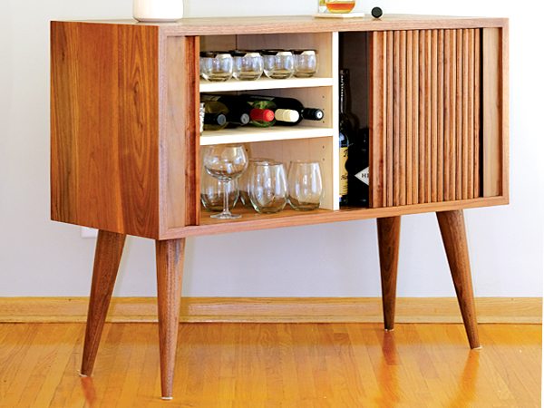VIDEO: Build a Mid-Century Tambour Cabinet
