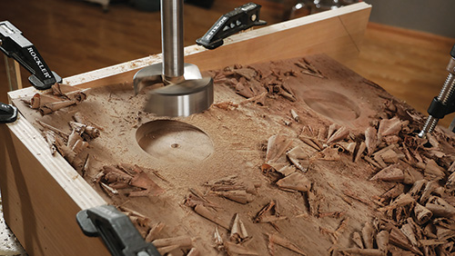 Setting drill press for 7 degree angle cut