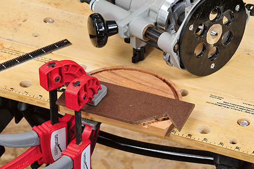 Completed tambour track routing