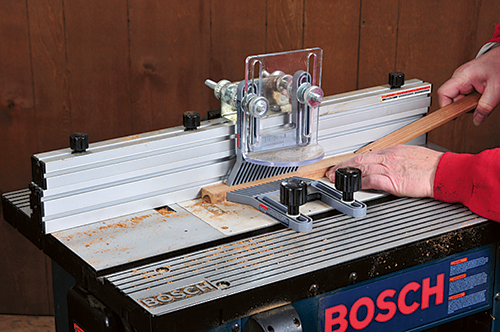 Routing tambour top drawer box pull