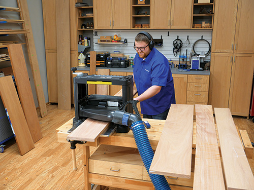 Planing stock for tansu chest panels