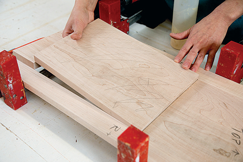 Space for message board underneath clock section