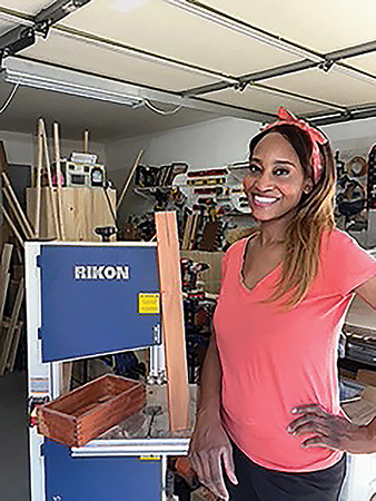 Char Miller-King in her workshop